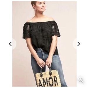 ANTHROPOLOGIE SUNDAY IN BROOKLYN EVIE ON / OFF THE SHOULDER TOP